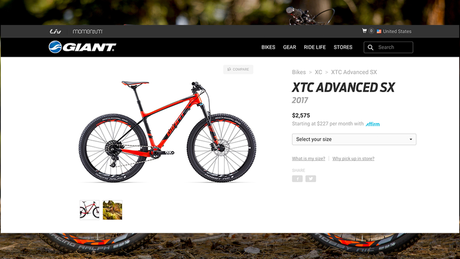 2016 Giant Bicycles, xtc advanced xs
