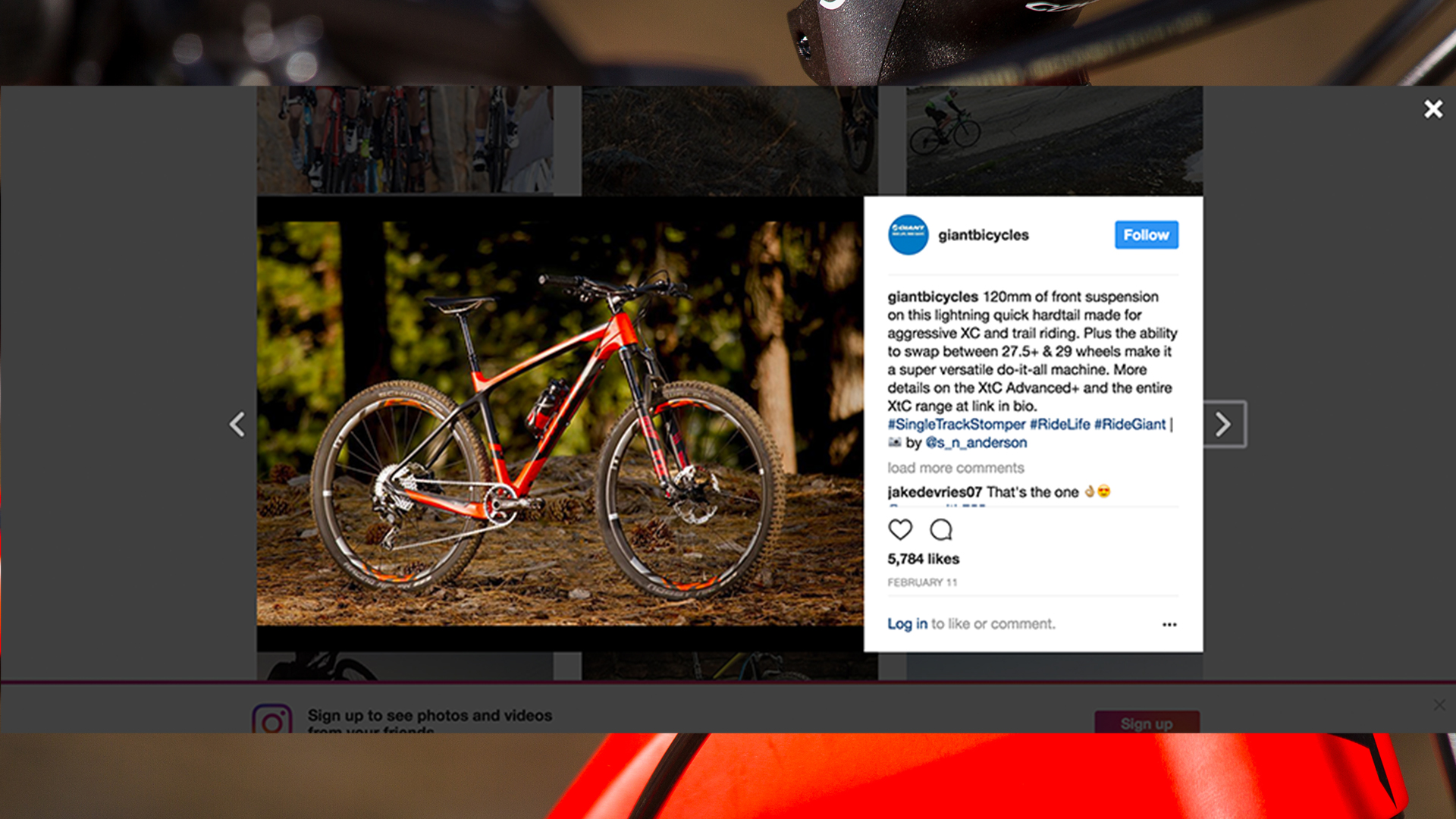 2016 Giant Bicycles, xtc advanced xs