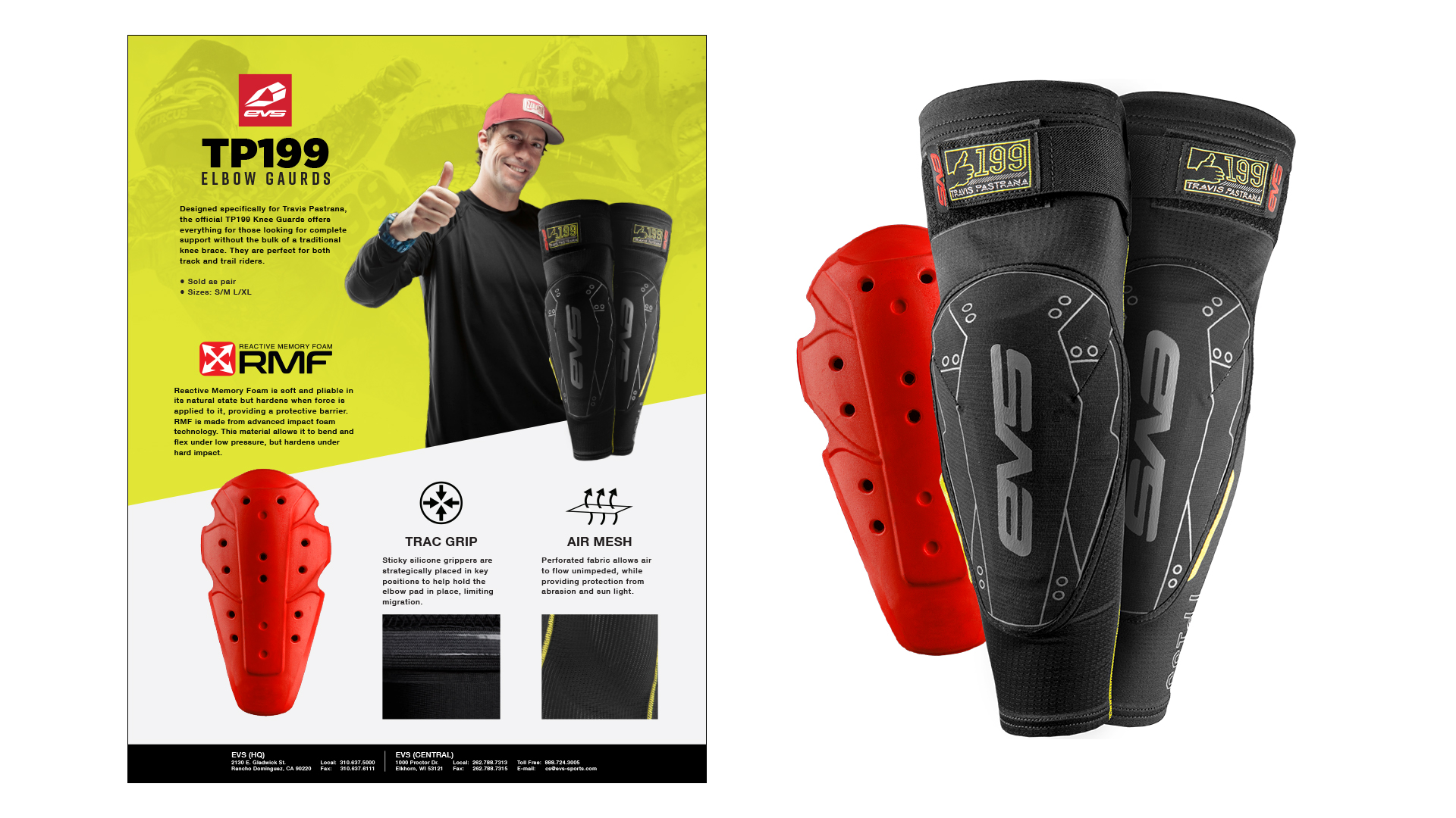 evs sports tp199 elbow sale sheet