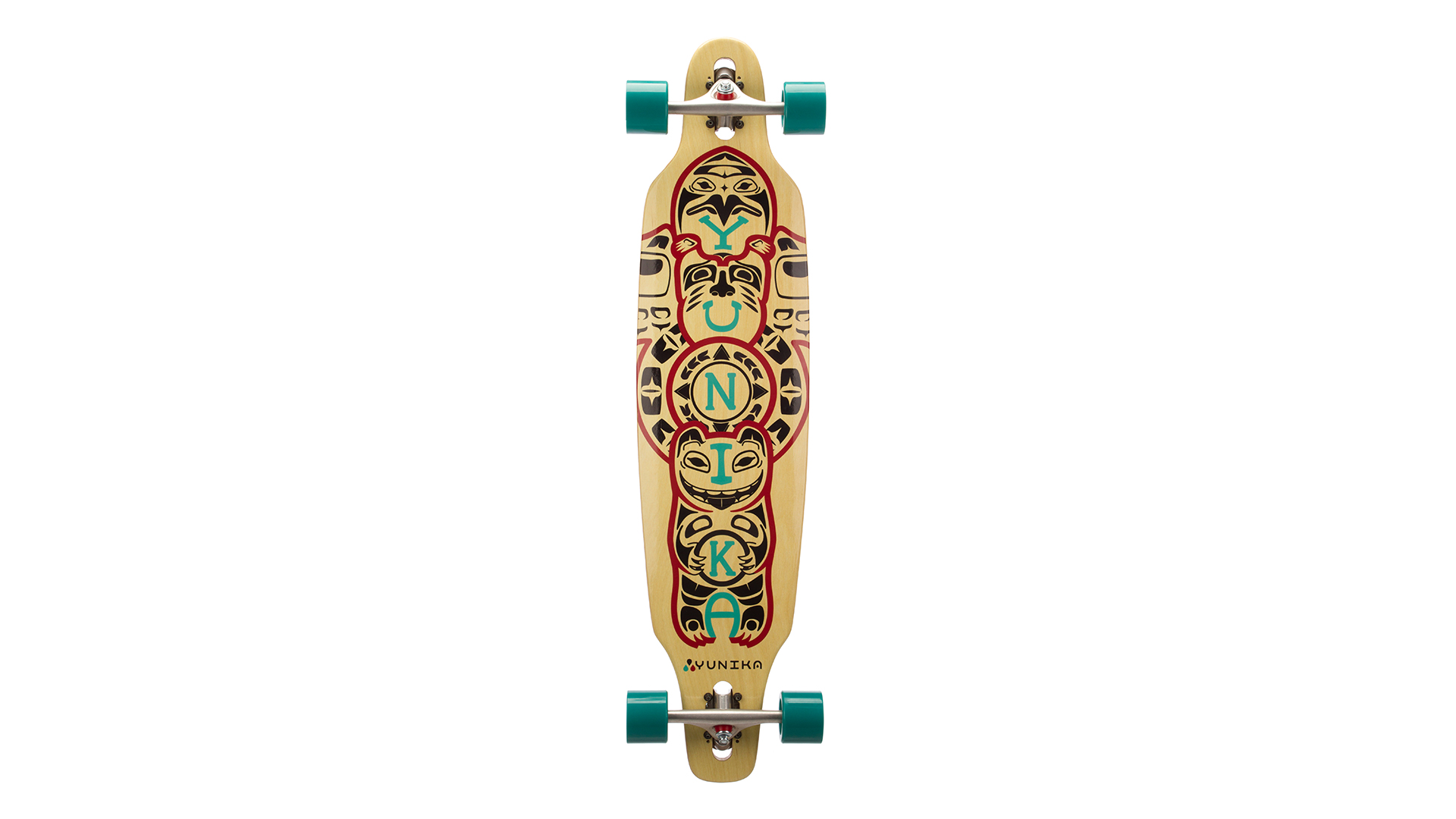 Yunika Iconic product photos, features First Nation Totem design