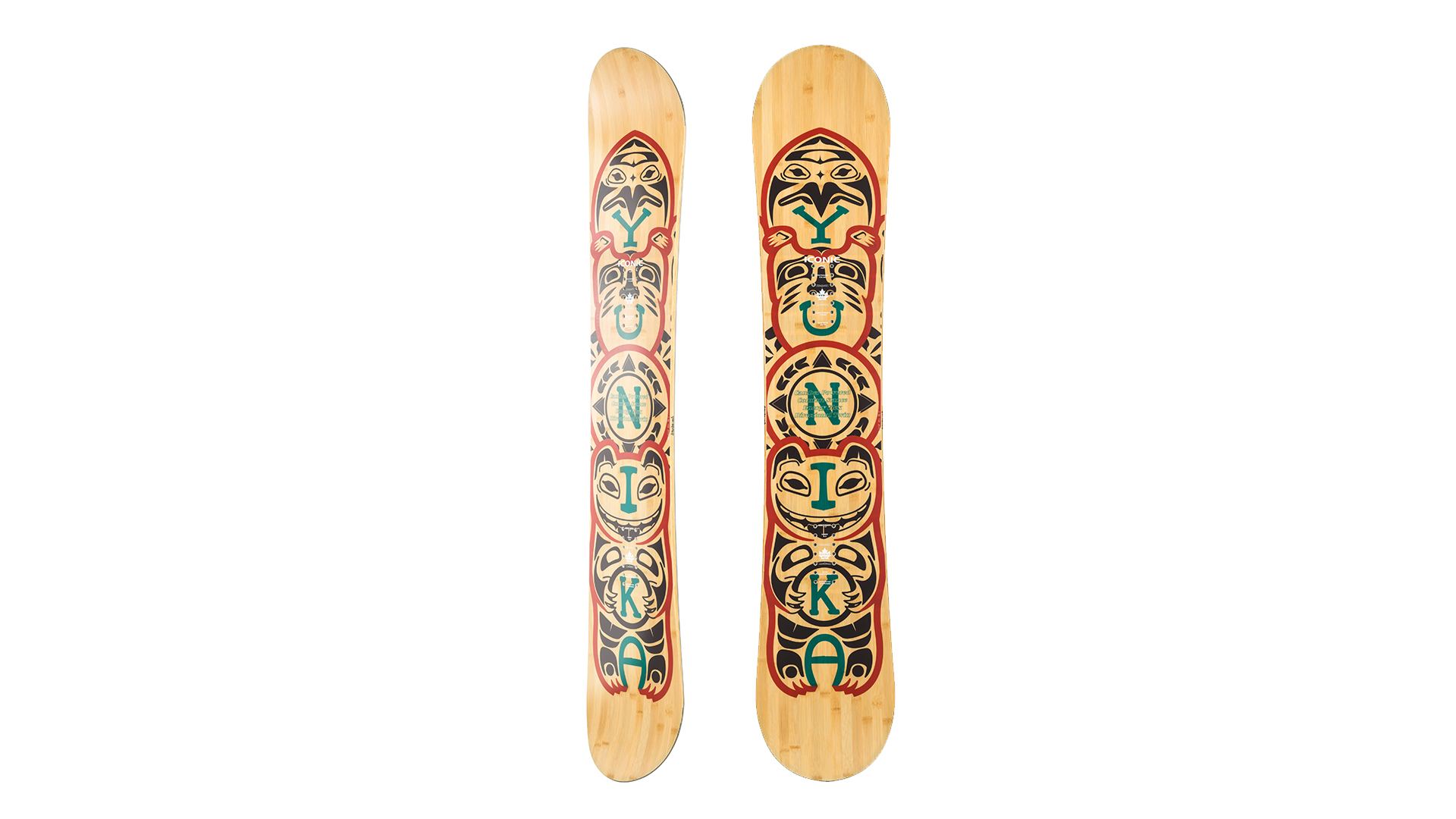 Yunika Iconic product photos, features First Nation Totem design